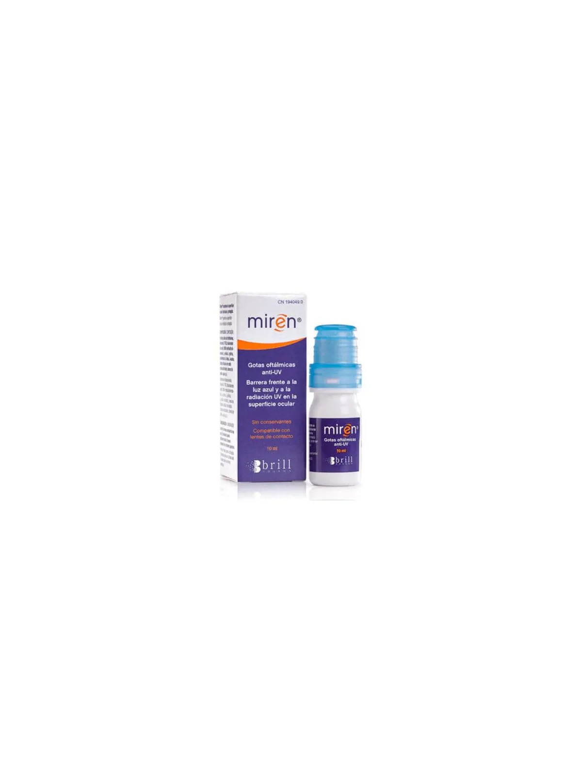 Brill Pharma Miren Gouttes Ophtalmiques Anti-UV 10ml