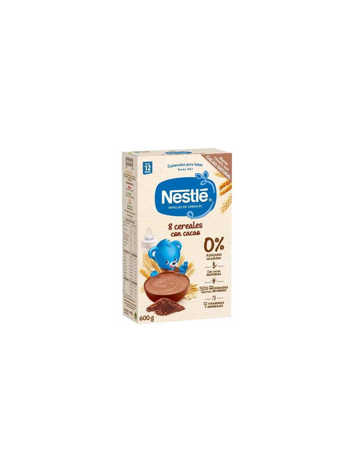 Nestlé Bouillie 8 Céréales au Cacao 600g