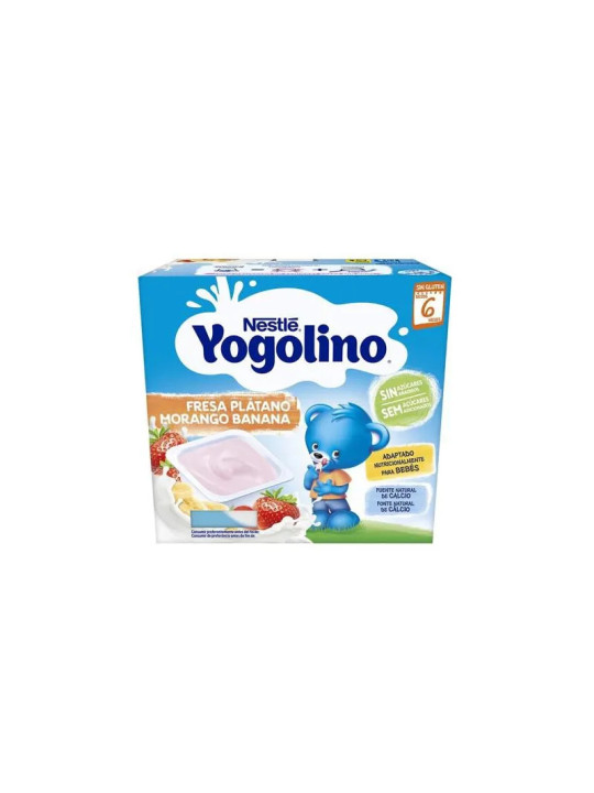 Nestlé Yogolino Fraise et Banane 6m 4x100g