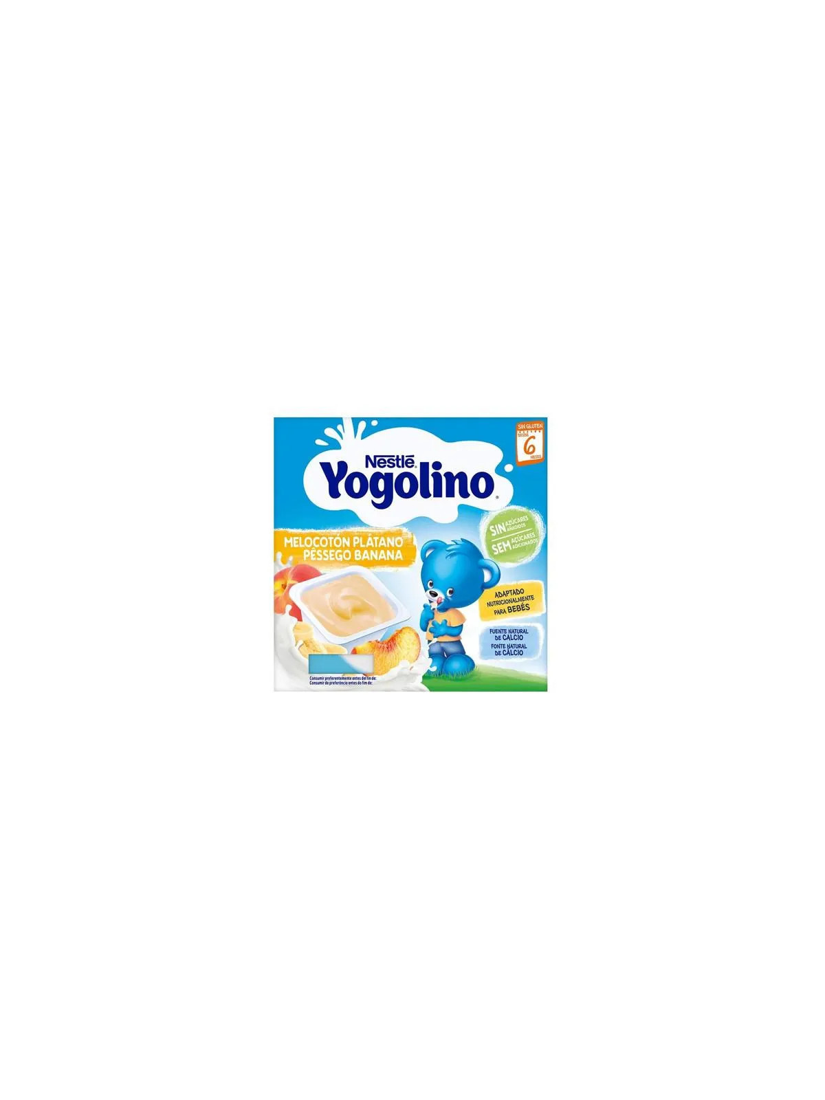 Nestlé Yogolino Pêche et Banane 6m 4x100g