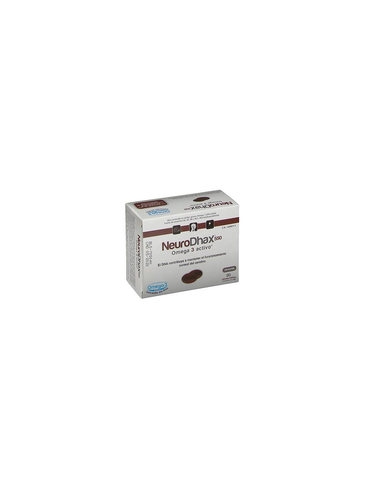 Neurodhax Oméga 3 550mg 80 Capsules