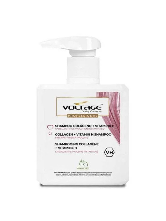 Voltage Cosmetics Collagène Vitamine H Shampooing 500ml