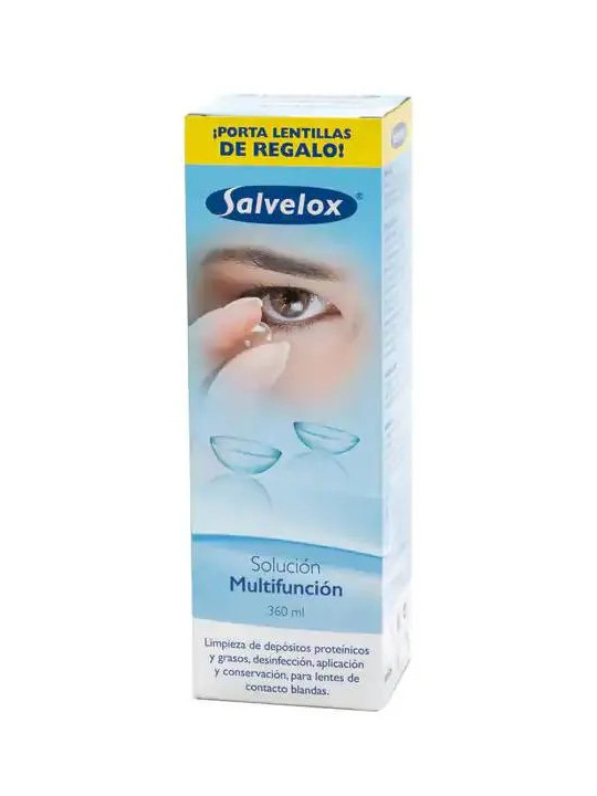 Salvelox Solution Multifonction pour Lentilles de Contact