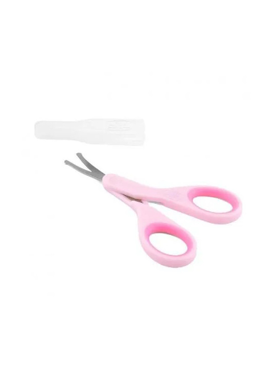 Chicco Ciseaux de Sécurité Coupe-Ongles pour Nouveau-Né Rose