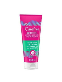 Carefree Duo Effect Nettoyant Intime Thé Vert & Aloe Vera 200ml