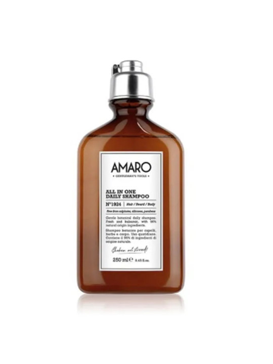 Farmavita Amaro All In One Shampooing Quotidien N°1924 Cheveux-Barbe-Corps 250ml
