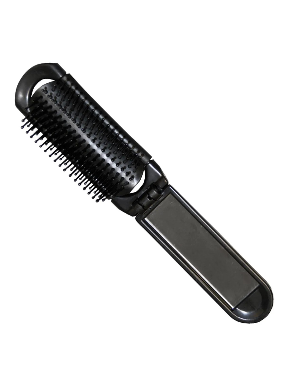 Eurostil Brosse Pliable Noire avec Miroir 1 unité