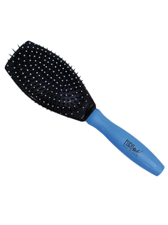 Eurostil Brosse Pneumatique Petite Bi-Matière avec Pont Plastique 1 Pièce