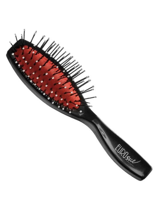 Eurostil Brosse Pneumatique Picots Nylon Boule Petite Noire 1 unité