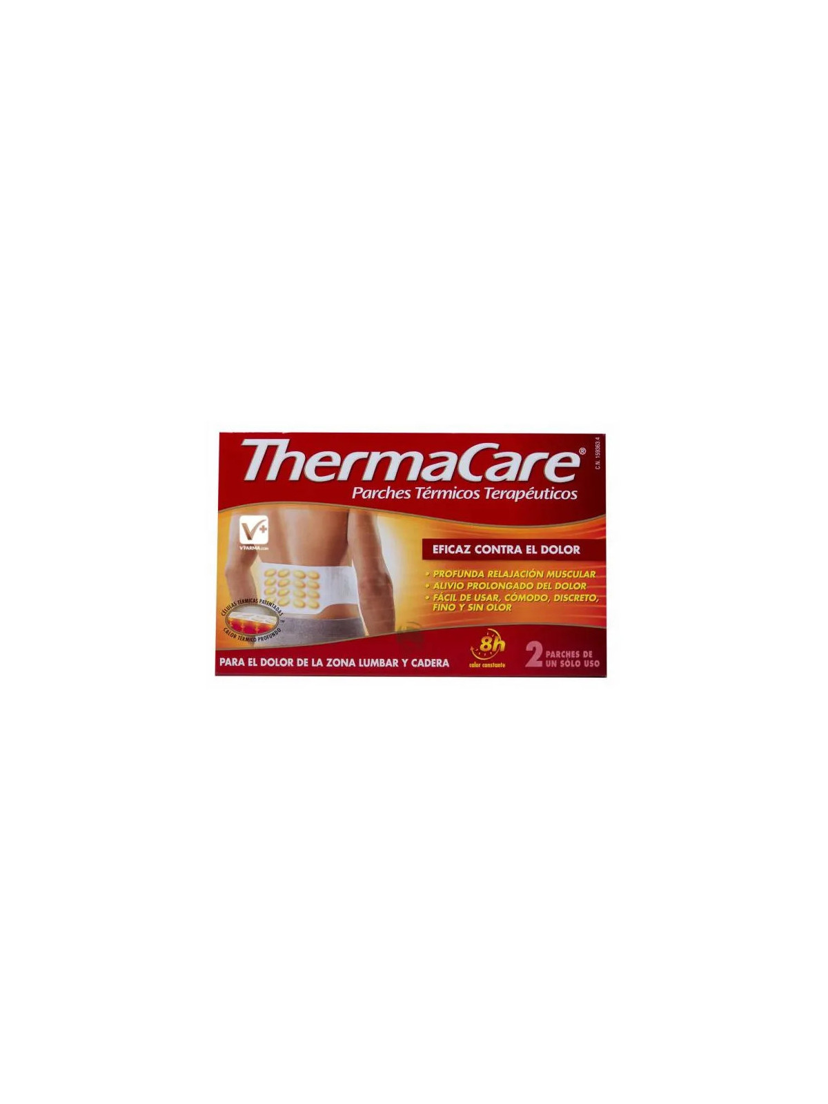 ThermaCare Patch Auto-Chauffant Bas du Dos et Hanches 2 Unités