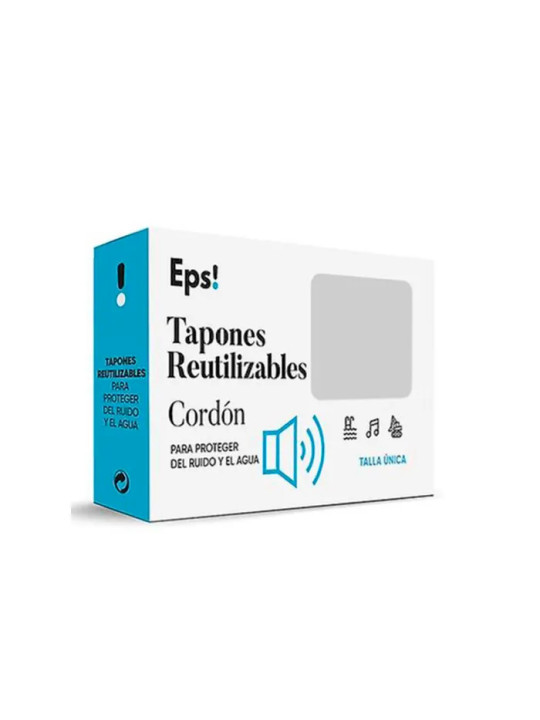 EPS Bouchons d'Oreilles Réutilisables avec Cordon 2 Unités