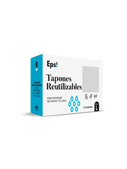 EPS Bouchons d'Oreilles Réutilisables Taille L 2 Unités