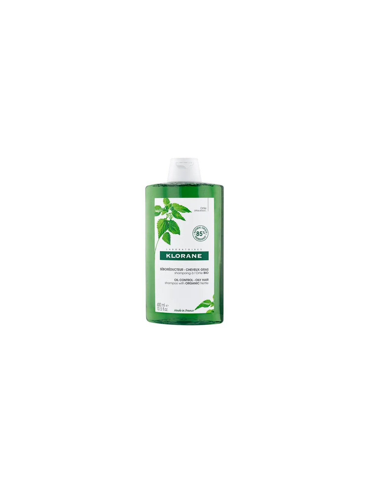 Klorane Shampoing à l'Ortie Bio - Séborégulateur Cheveux Gras 400ml