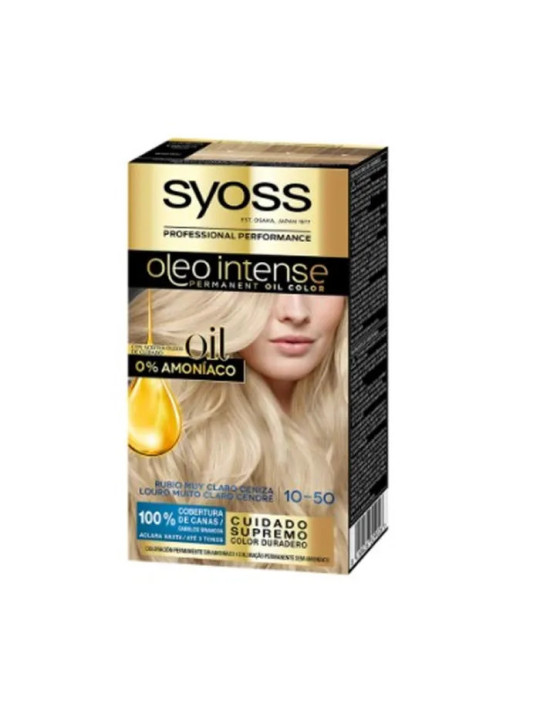 Syoss Oleo Intense Coloration Permanente 10-50 Blond Cendré Clair