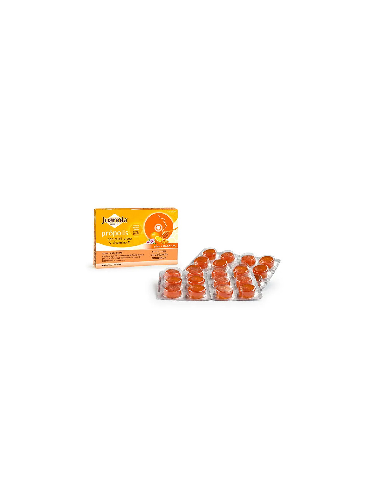 Juanola Própolis Miel Altea Vitamine C 24 Pastilles