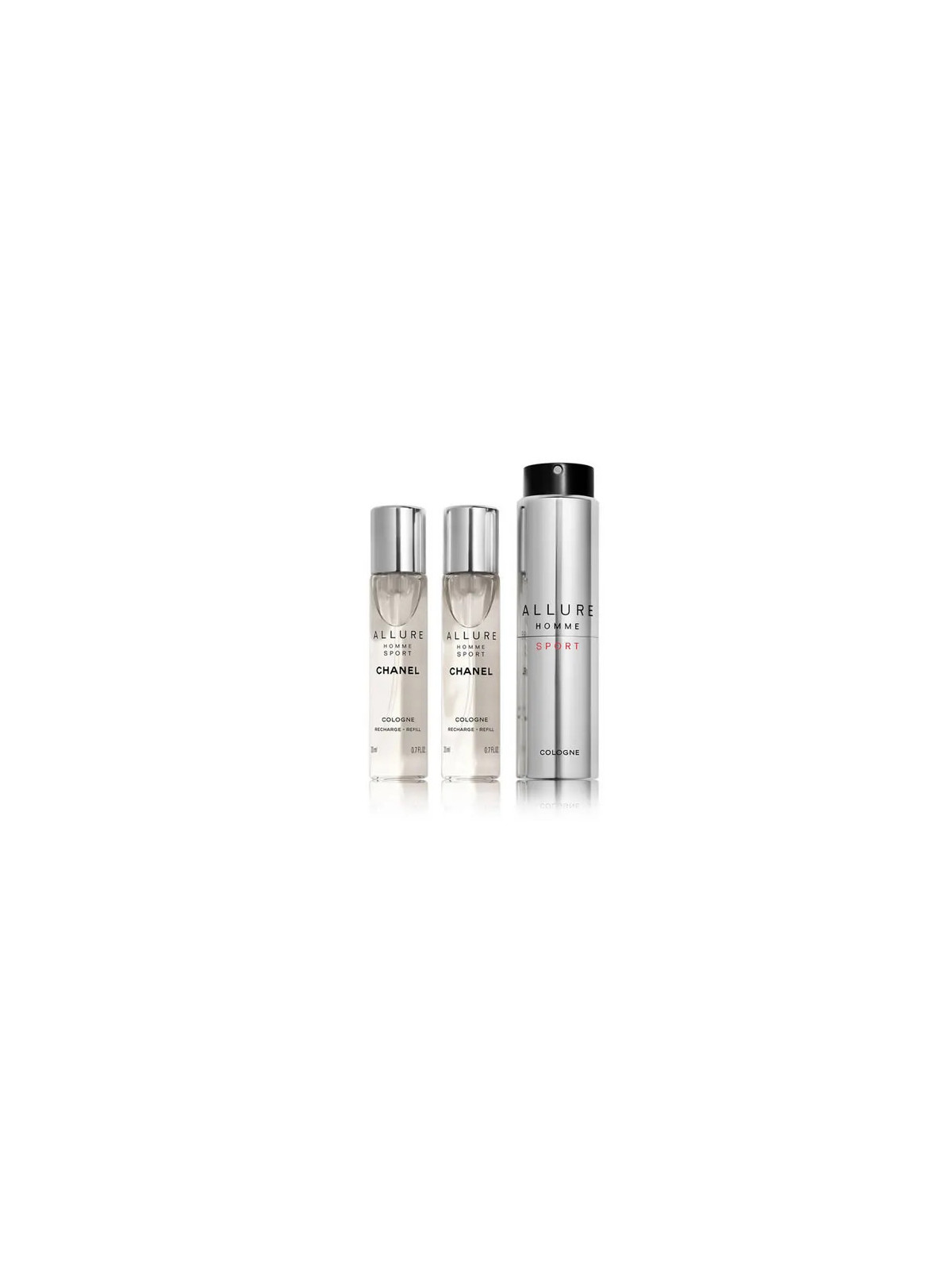 Chanel Allure Homme Sport Travel Spray Rechargeable Coffret 3 Produits