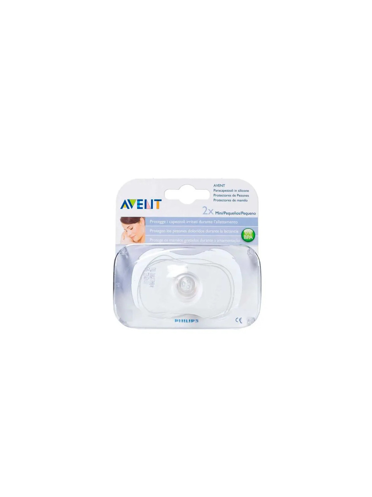Philips AVENT 2 Bouts de Sein en Silicone Taille Mini