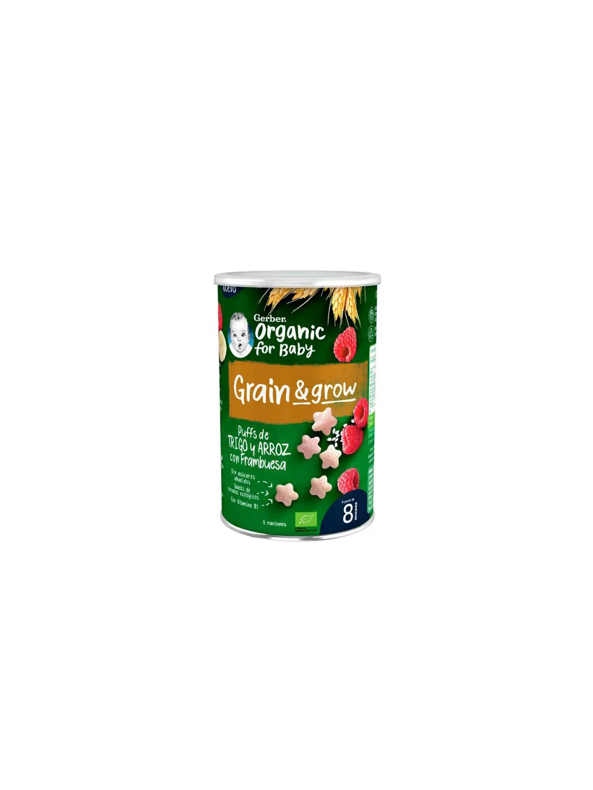 GERBER Snack Organic Céréales et Framboises 35g