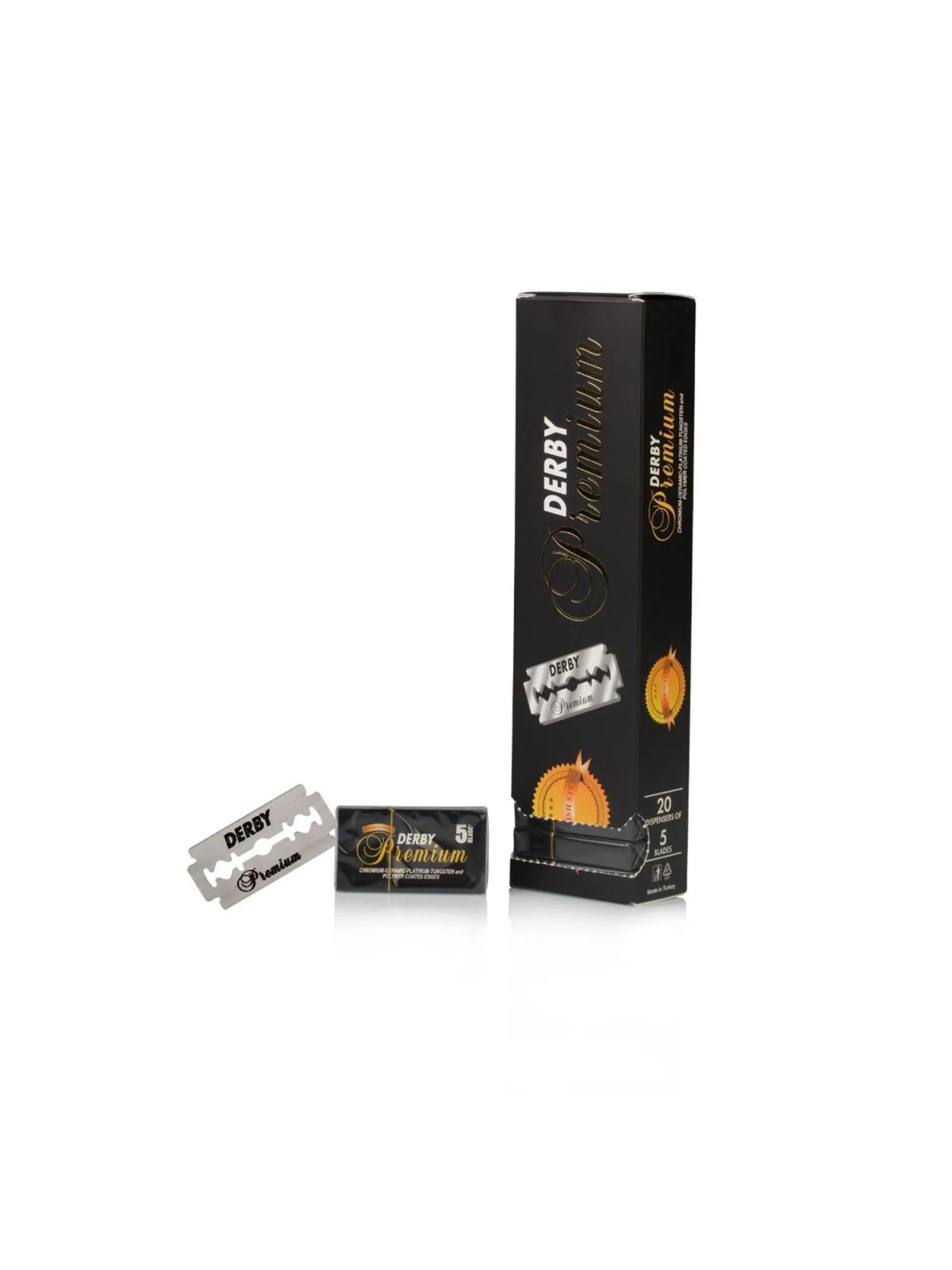 Eurostil Derby Premium Lames de Rasoir Cannelées 1 Unité