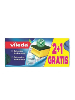 Vileda Éponge Antibactérienne 3 Unités