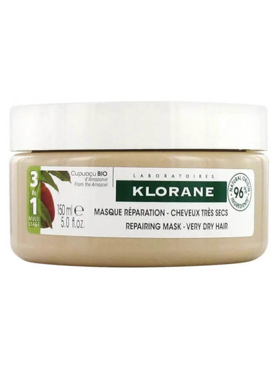 Klorane Cupuaçu Masque Réparateur pour Cheveux Secs 150ml