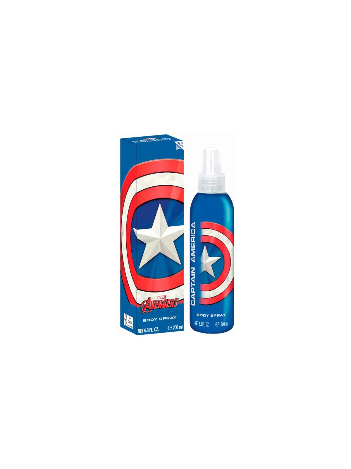 Marvel Avengers Captain America Body Spray Vaporisateur 200ml