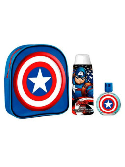 Captain America Eau de Toilette Vaporisateur 50ml Coffret 3 Produits