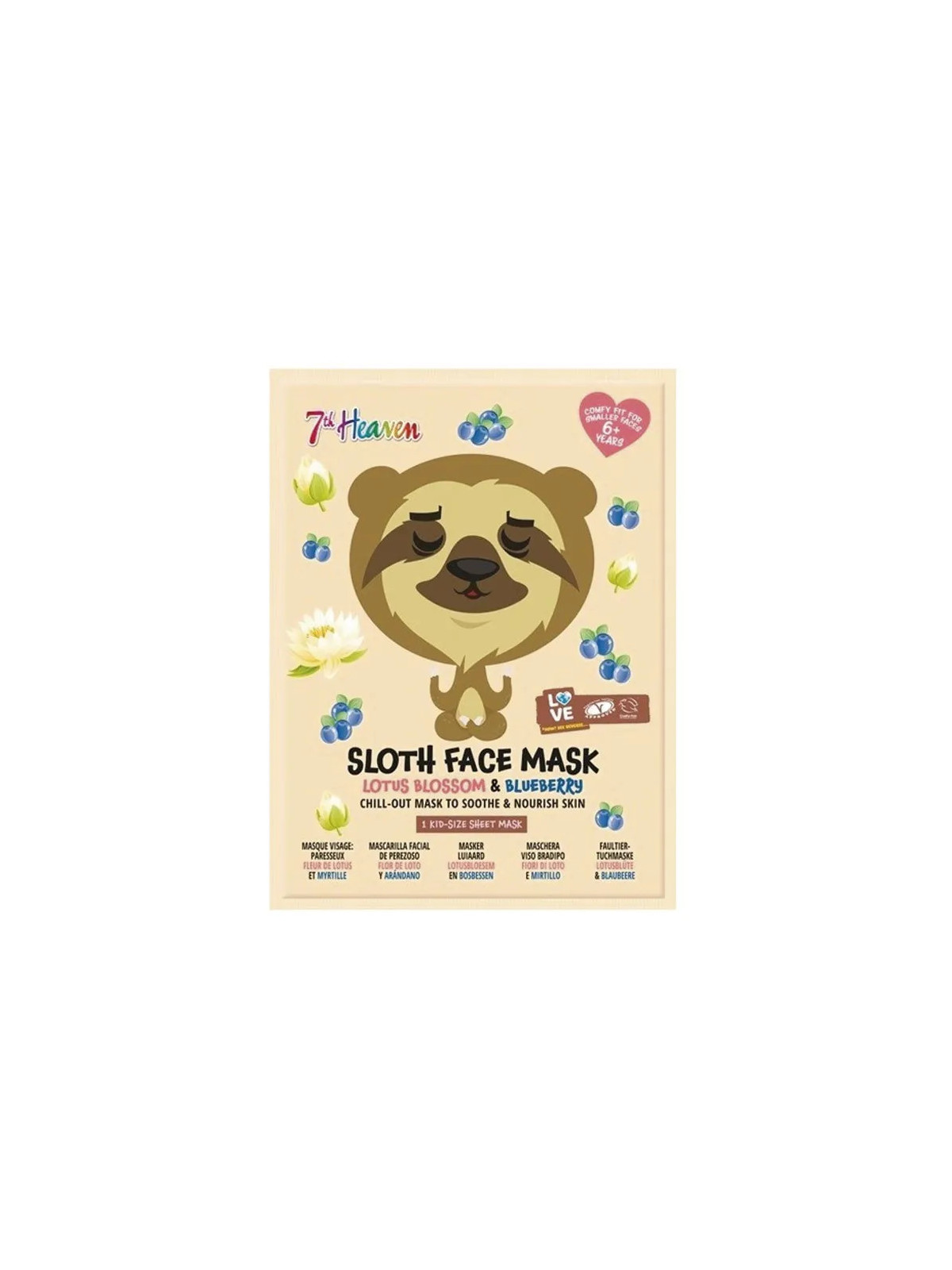 Montagne Jeunesse 7th Heaven Masque Tissu Animal Licorne