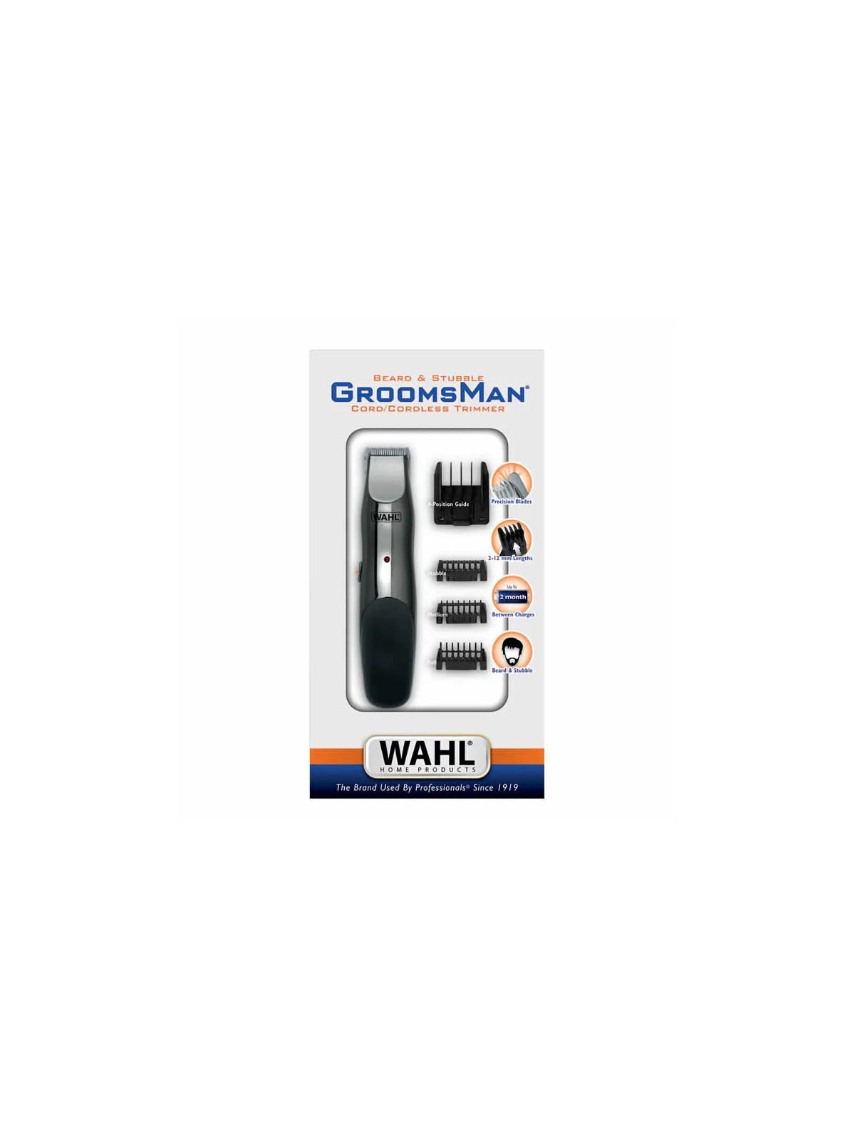 Wahl Groomsman Tondeuse Barbe et Chaume Filaire/Sans Fil