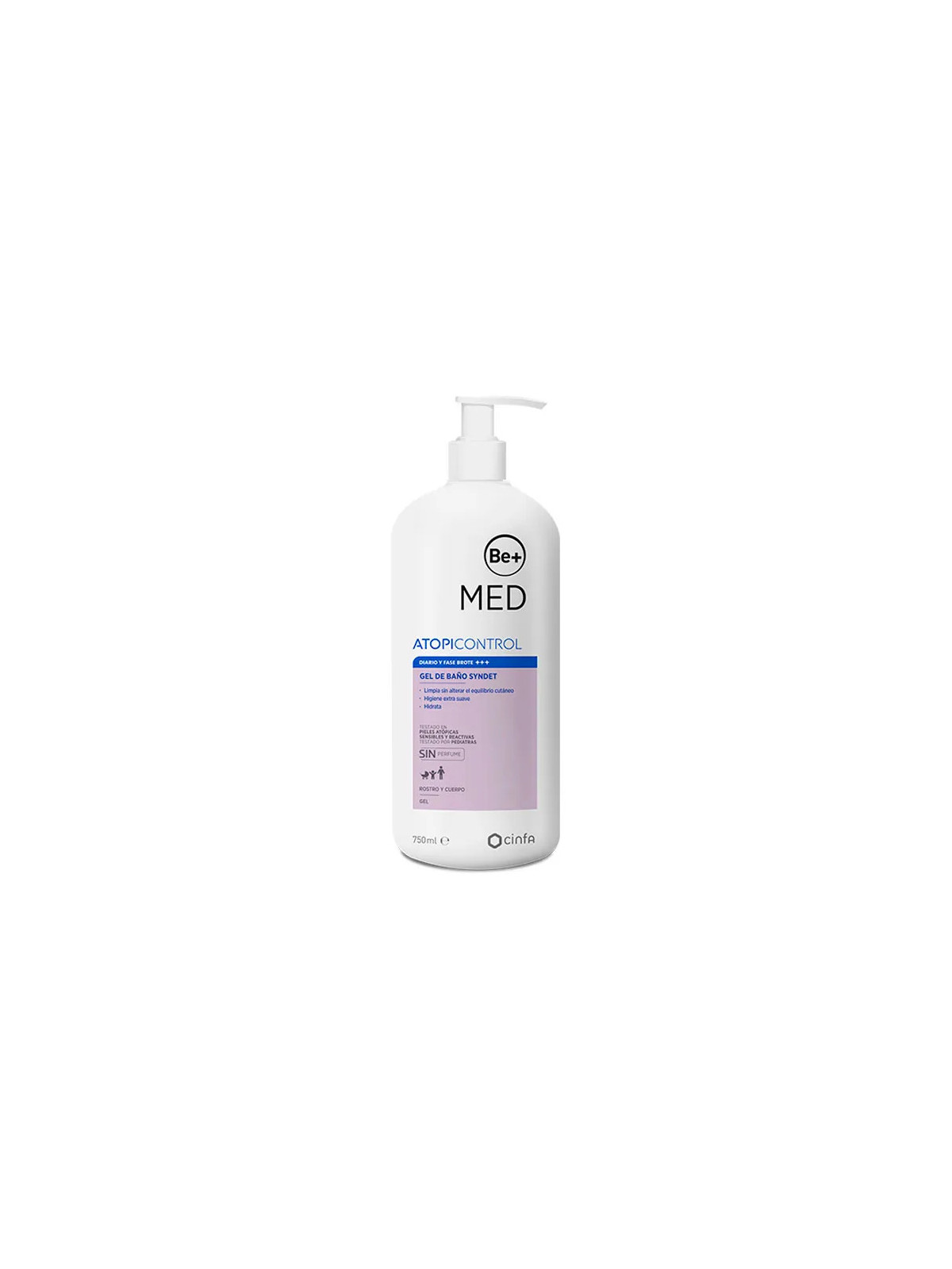 Be+ Syndet Gel de Bain pour Peau Atopique 750ml