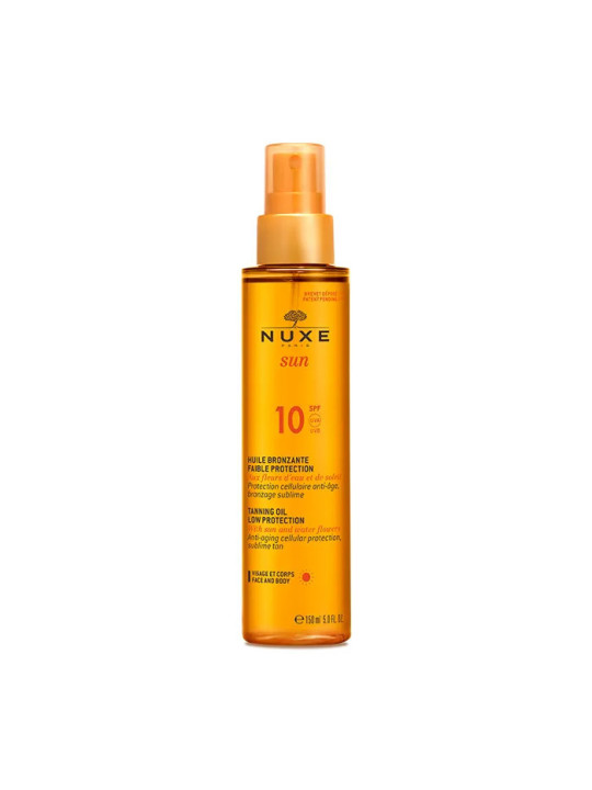 Nuxe Sun Huile Bronzante Visage et Corps SPF10 150ml