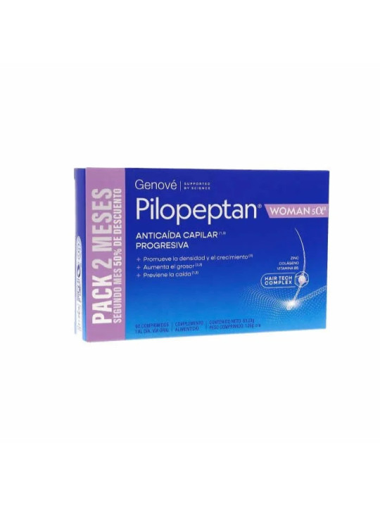 PILOPEPTAN Woman 5 Alpha Chute de Cheveux Progressive 60 Comprimés