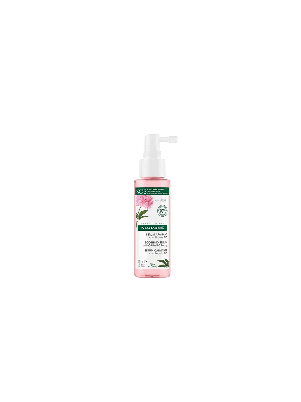 Klorane Sérum SOS Apaisant à la Pivoine Bio 100ml