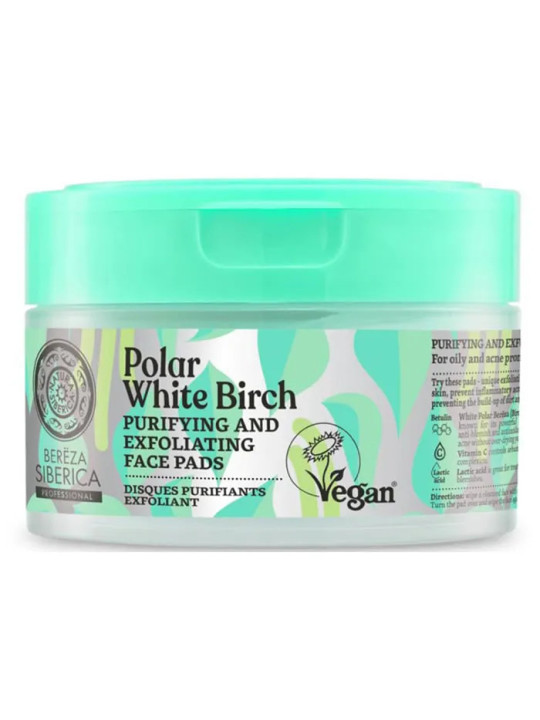 Natura Siberica Disques Purifiants Exfoliants 20 Unités