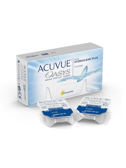Acuvue Oasys Hydraclear Plus Lentilles de Contact Bimensuelles -3,25 BC/8,4 12 Unités