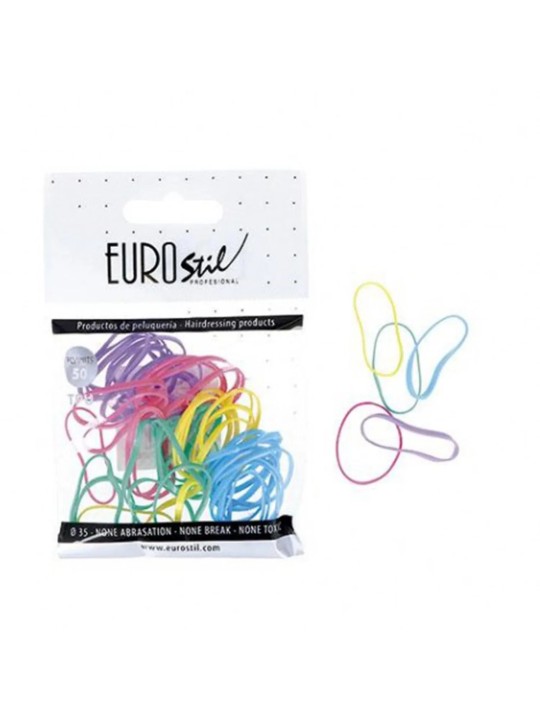 Eurostil Cabello Bolsa De Gomas Colores 50un