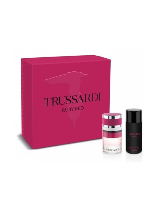 Trussardi Ruby Red Eau De Parfum Spray 60ml Coffret 2 Produits