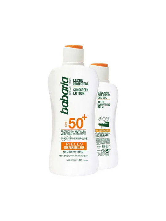 Babaria Sun Lotion Solaire SPF50+ 200ml Coffret 2 Produits
