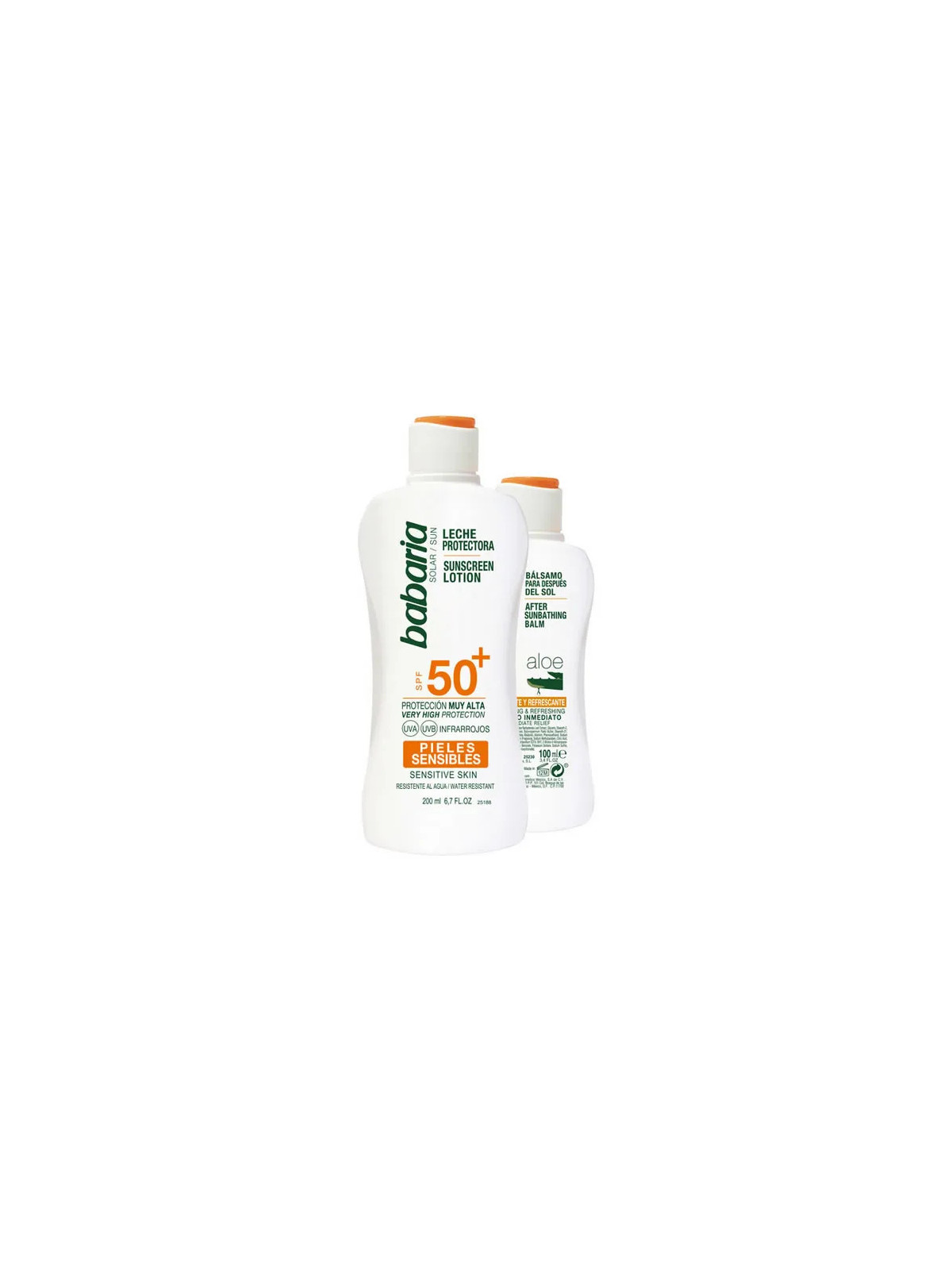 Babaria Sun Lotion Solaire SPF50+ 200ml Coffret 2 Produits