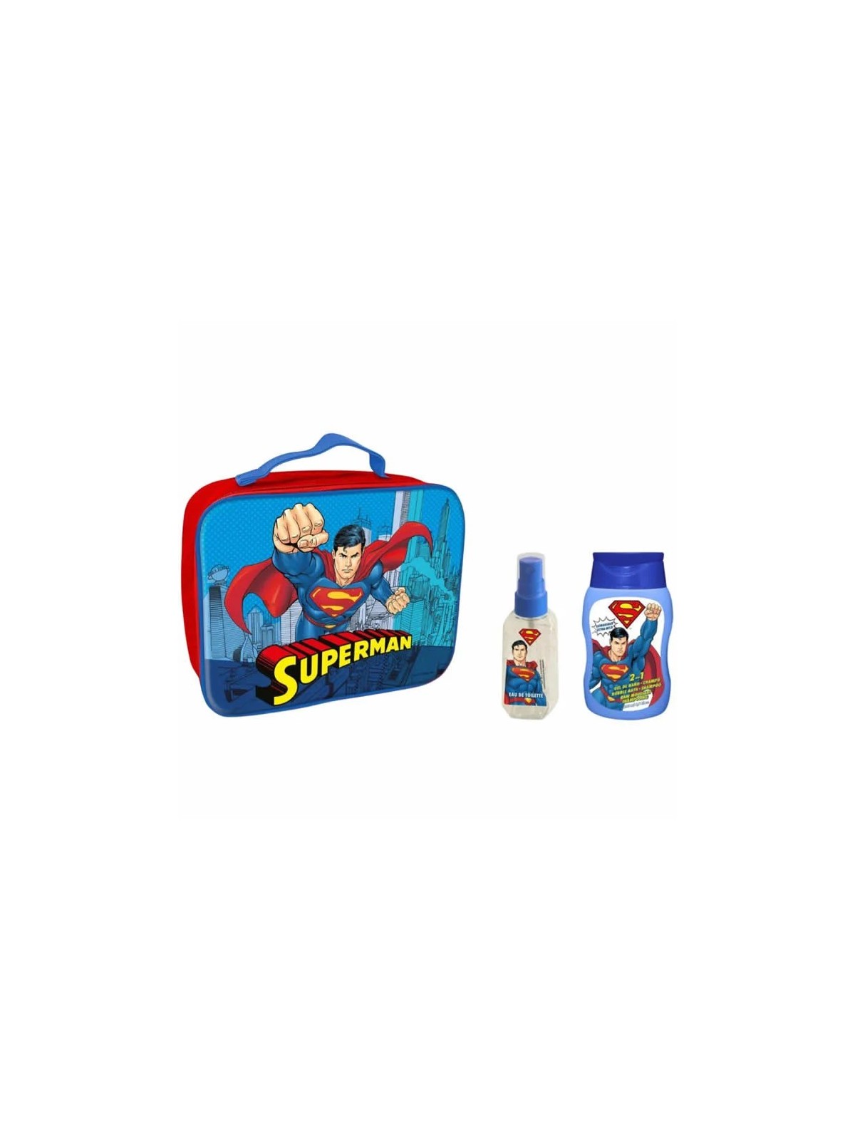Superman Shower Gel And Shampoo 200ml Coffret 3 Produits