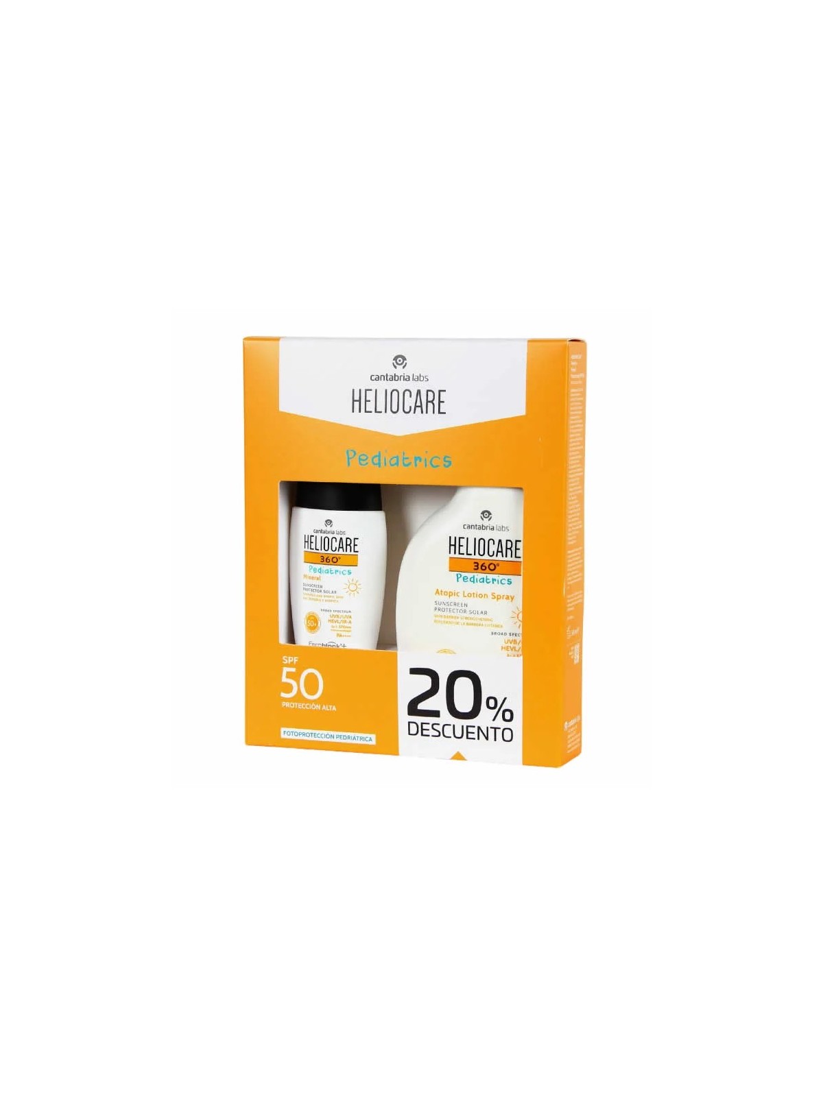 Heliocare Pediatrics Atopic Lotion Spray Spf50 250ml Coffret 2 Produits