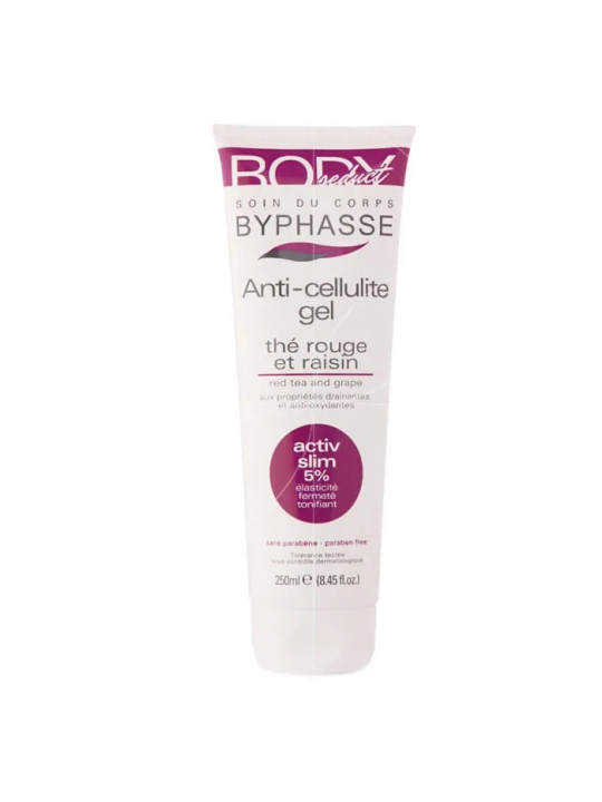 Byphasse Anti Cellulite Gel Thé Rouge et Raisin 250ml