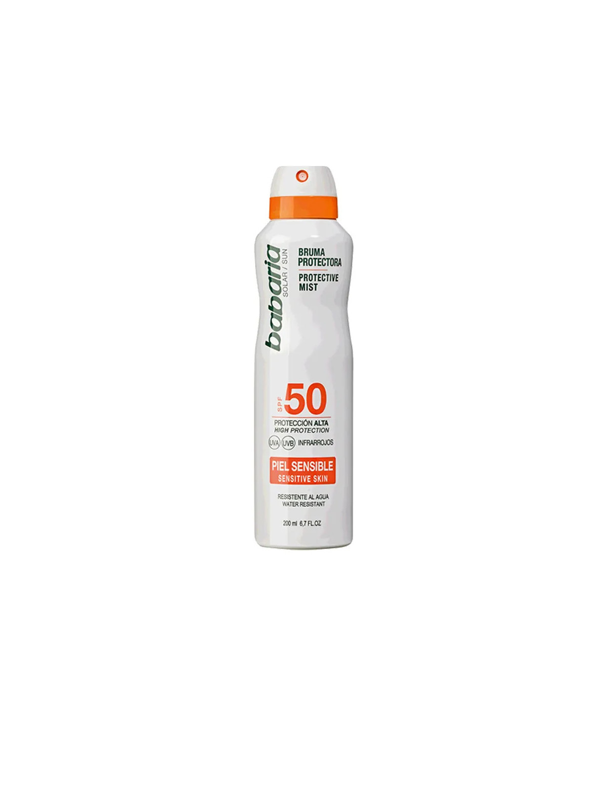 Babaria Brume Protectrice SPF50 Peaux Sensibles 200ml