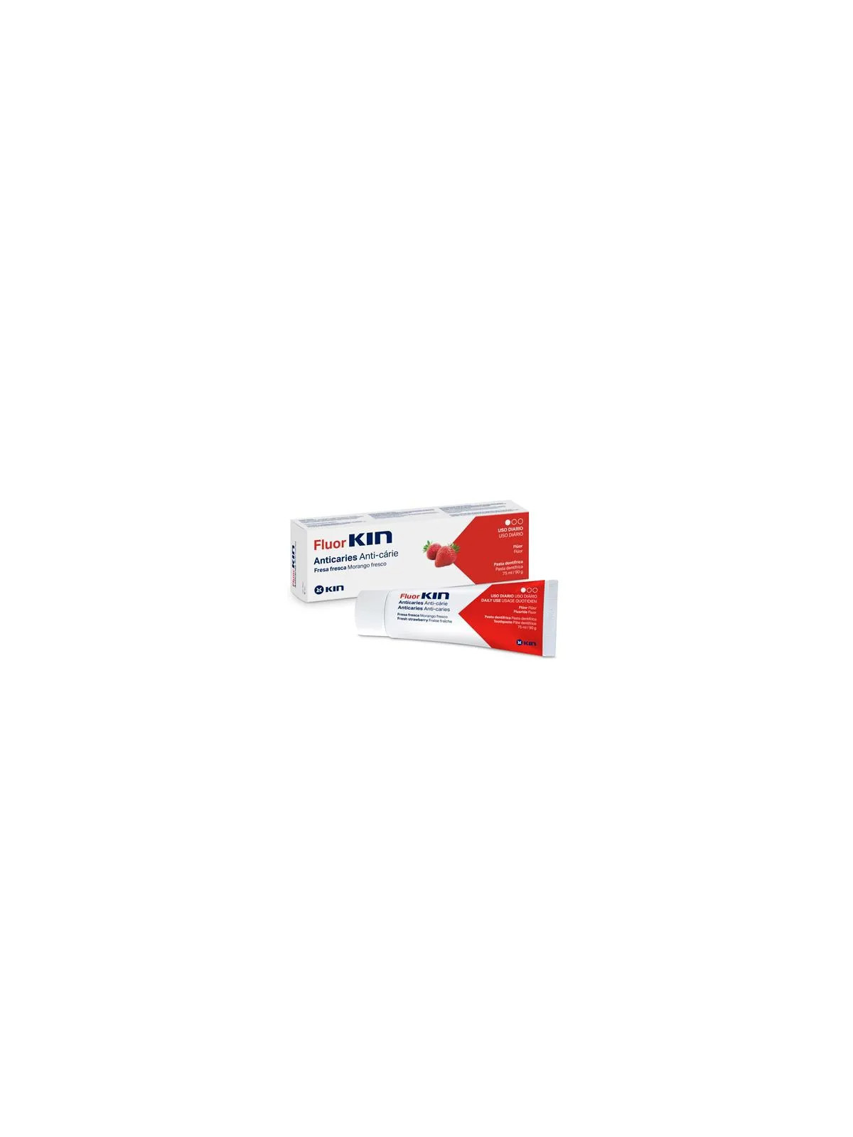 Fluorkin Dentifrice Anticaries Fraise 75ml