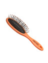 Eurostil Petite Brosse Ovale Orange Fluo 1 unité