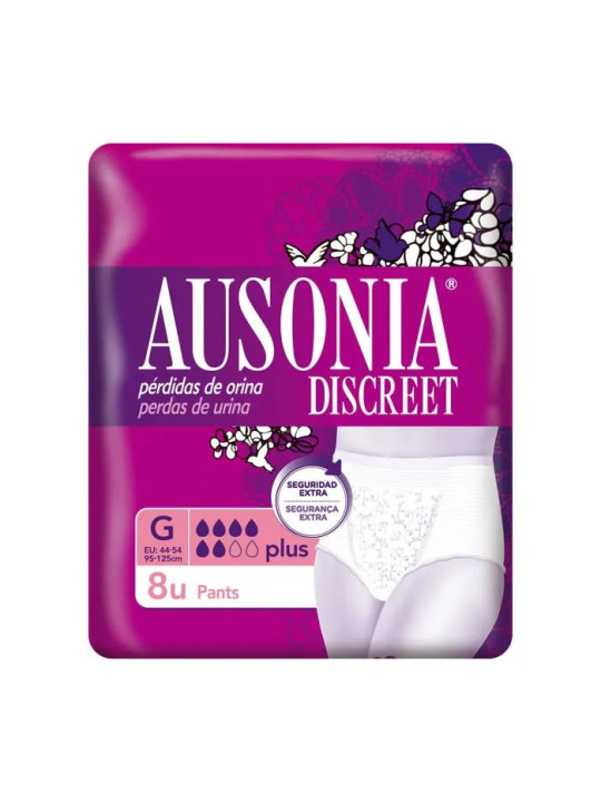 Ausonia Discreet Plus Pants Taille G 8 Unités