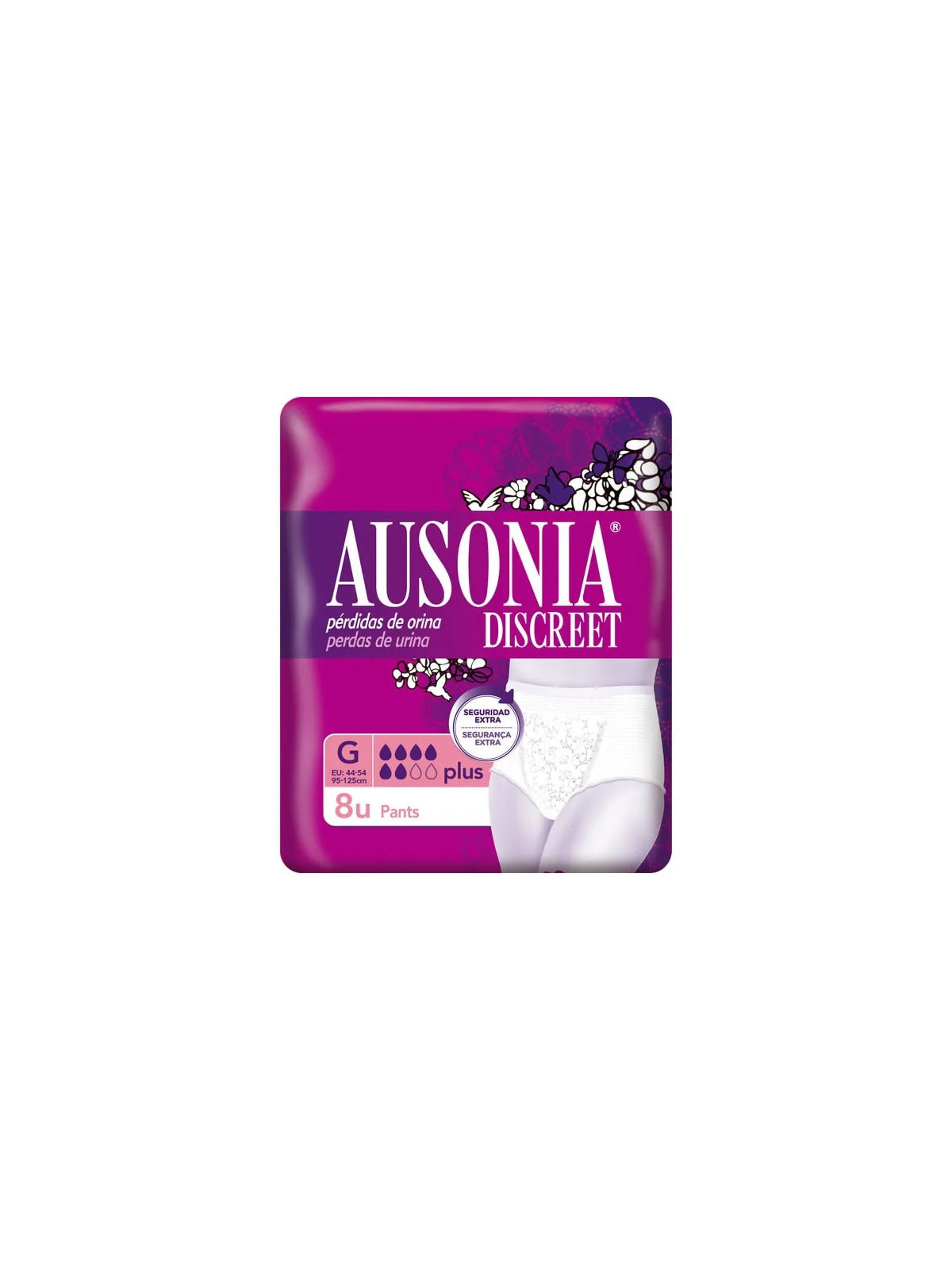 Ausonia Discreet Plus Pants Taille G 8 Unités