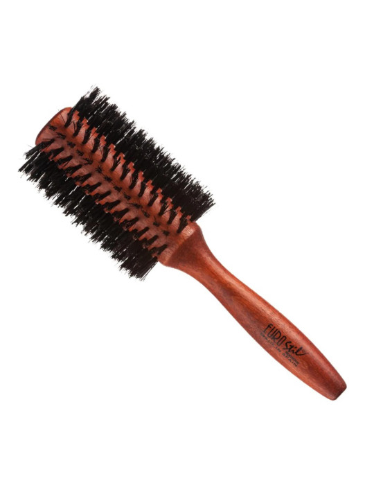 Eurostil Brosse Ronde Bois Poils Courts 30cm 1 unité