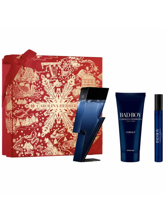 Carolina Herrera Bad Boy Cobalt Eau de Parfum Vaporisateur 100ml Coffret 3 Produits