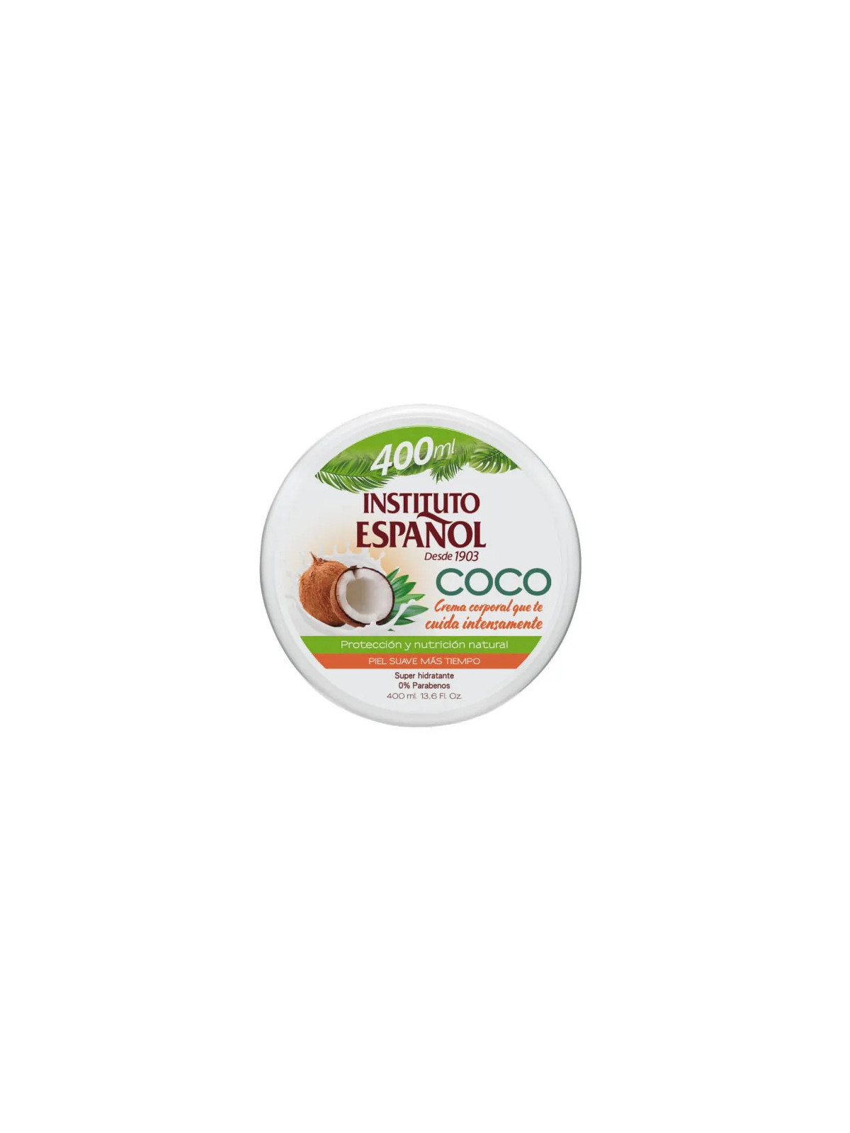Instituto Español Body Cream Coconut Super Hydratant 400ml
